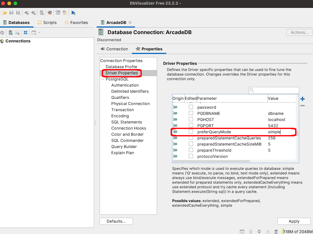 dbvisualizer settings1